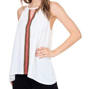 Studio by JPR Women’s Halter Cut-Out Tank Top Ivory Size L NWT